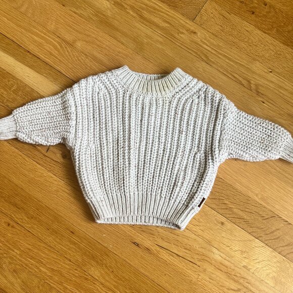Goumi Organic Cotton Cable Knit Sweater Infant 0-6 months - Picture 1 of 1